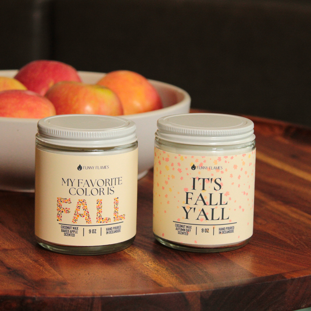 my favorite color is fall candle home gift idea decoration