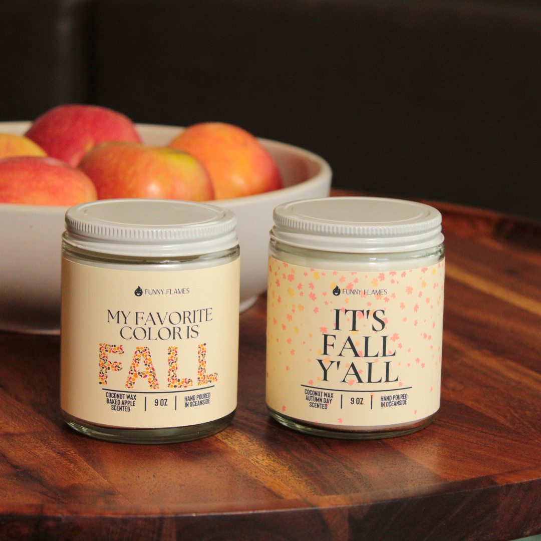 my favorite color is fall candle home gift idea decoration