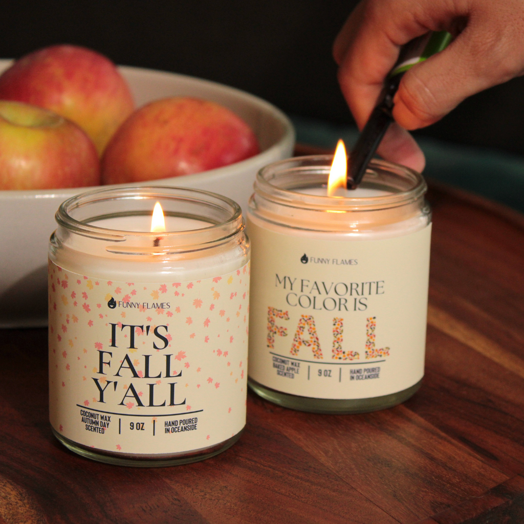 it's fall y'all home candle gift idea