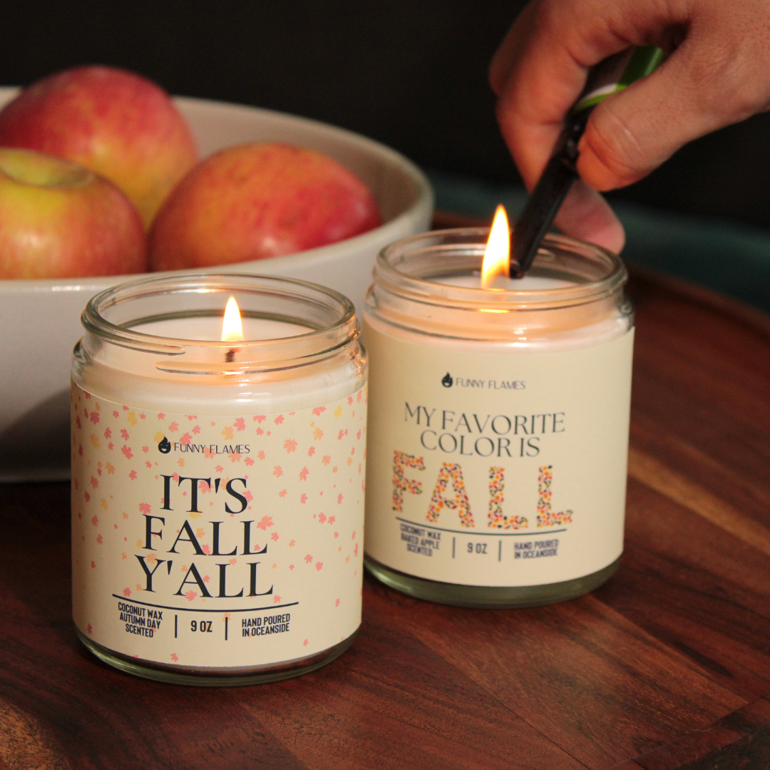 it's fall y'all home candle gift idea