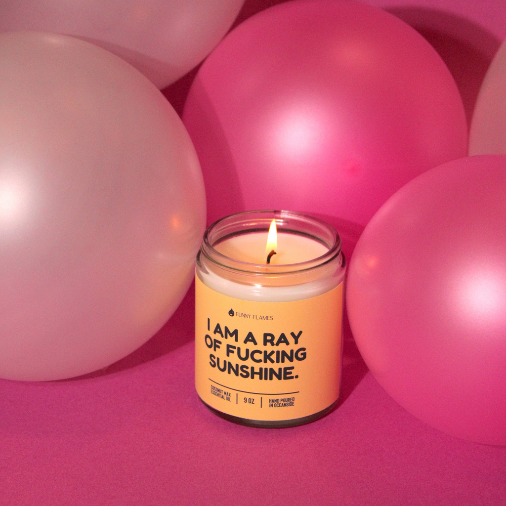 funny birthday sassy text candle gift idea