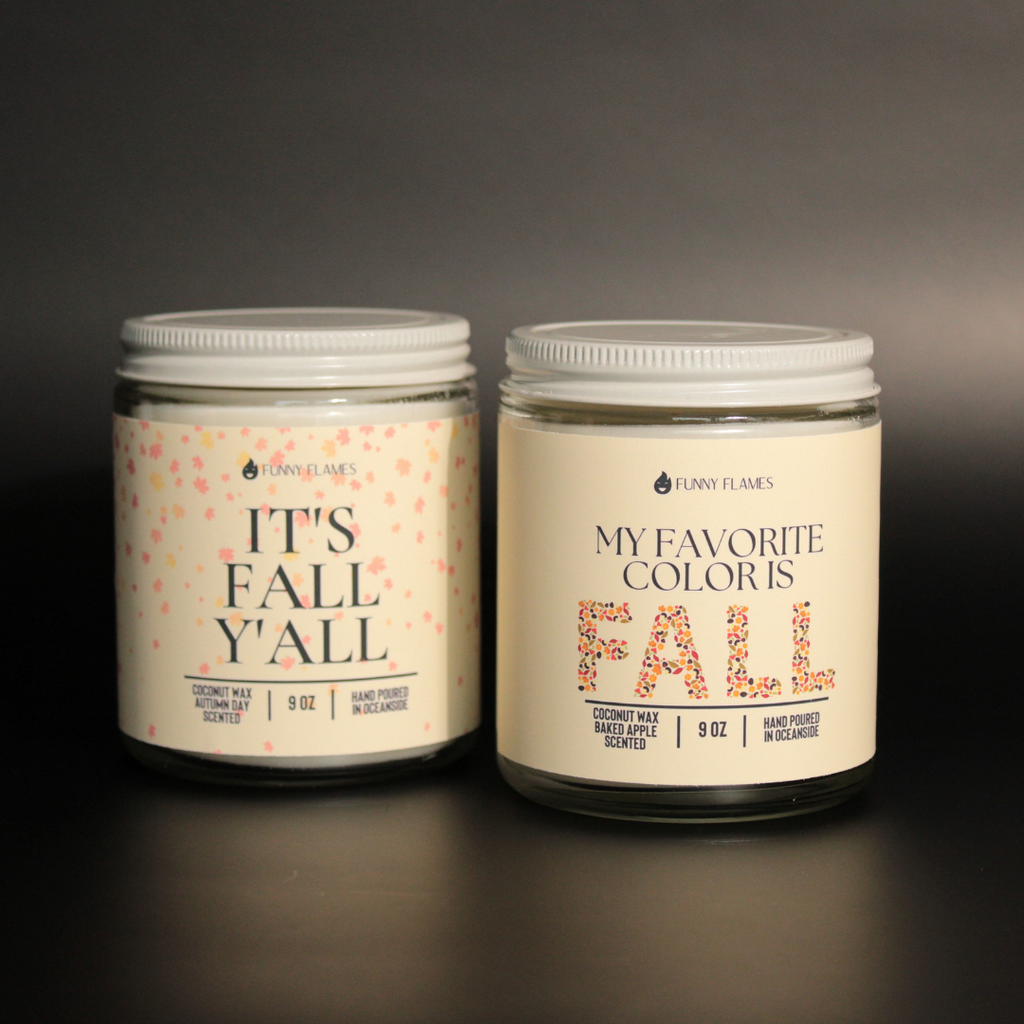 my favorite color is fall candle home gift idea decoration